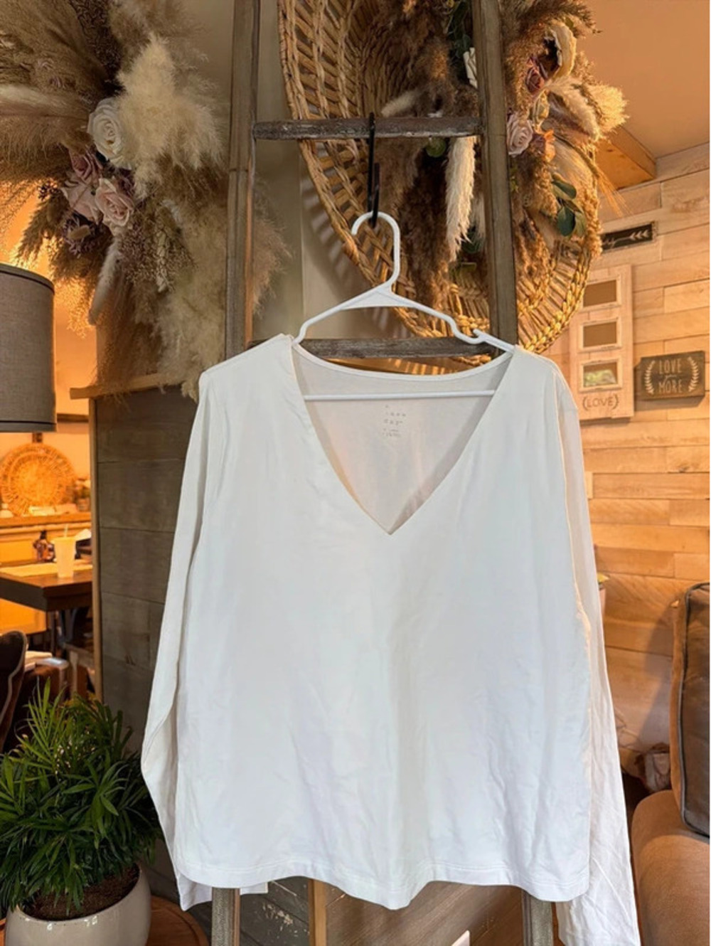 Long sleeve v neck